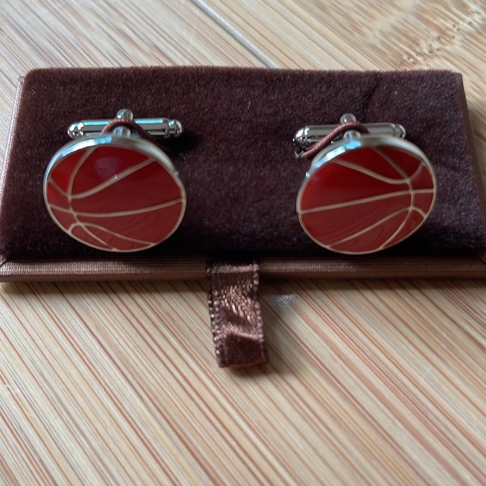 Basketball Cufflinks, ball Cufflinks, Men's Cufflinks, Sport Cufflinks NWOT